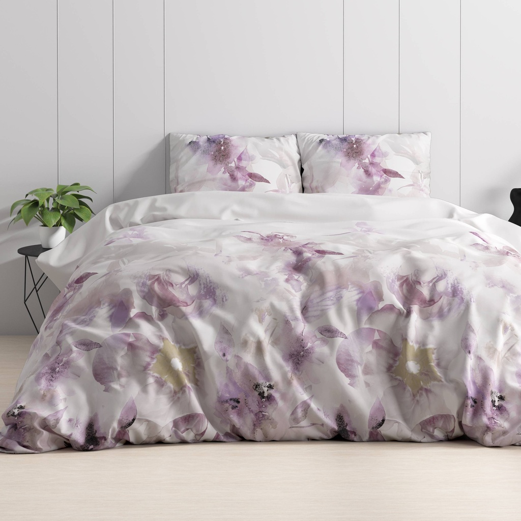 [8720105637681] POSTELJINA SATEN ELVIRA PURPLE (140X200-220)