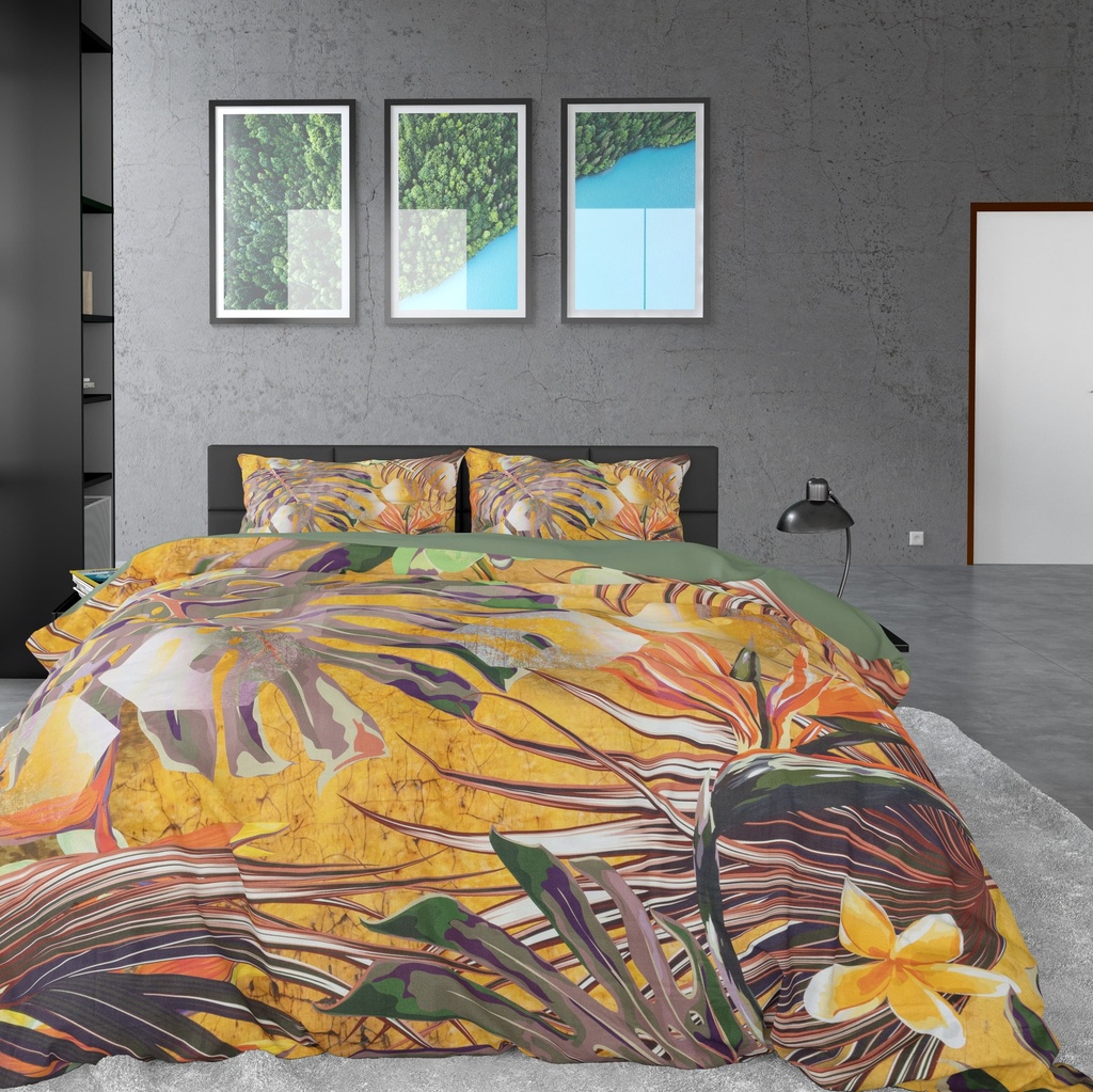[15020660] POSTELJINA SATEN NATURE FUSION OCHER YELLOW  (140X200)
