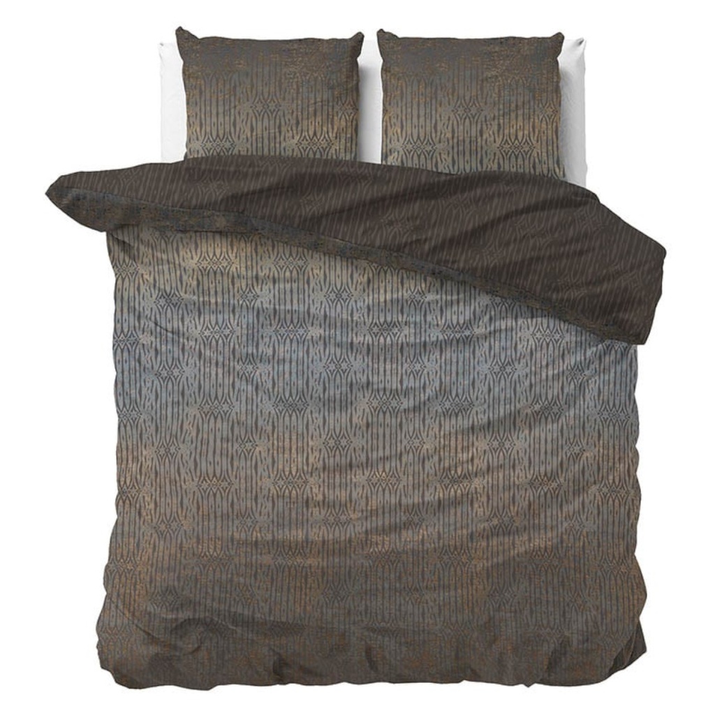Dekbedovertrek-Grace-Tweepersoons-200x200-cm-Taupe-Katoen-satijn-Dessin-Manilla-Dekbed-Discounter