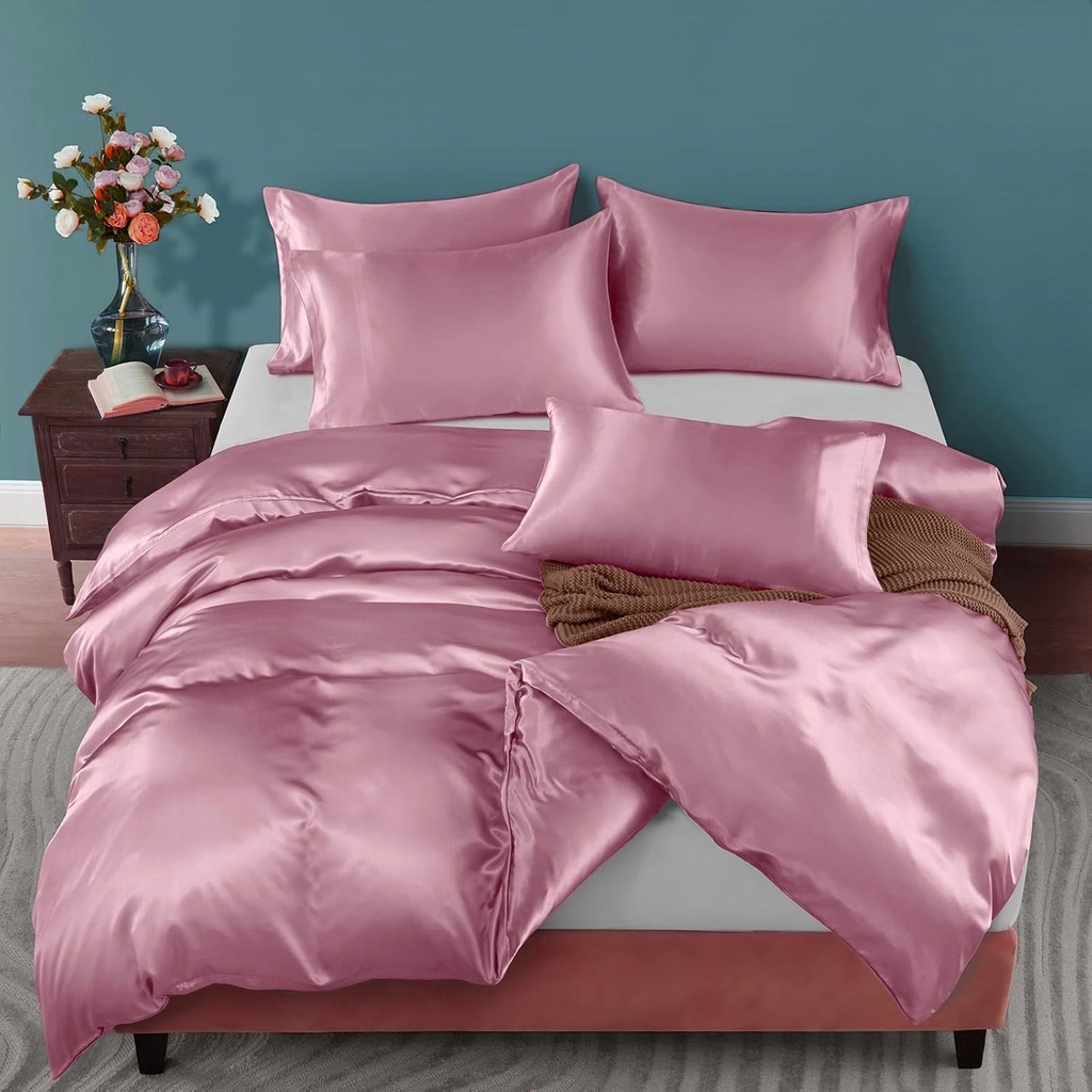 [8720578094707] POSTELJINA SATEN 400TC OLD PINK (140X200)