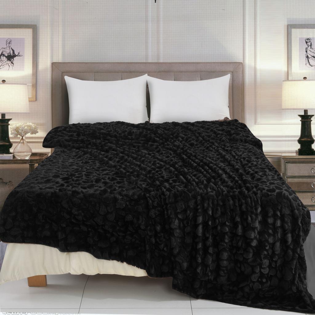 [2400000000198] DEKA FAUX FUR BLACK (150X200)