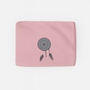 A_photograph_showcases_a_folded_pink_towel_with_a_