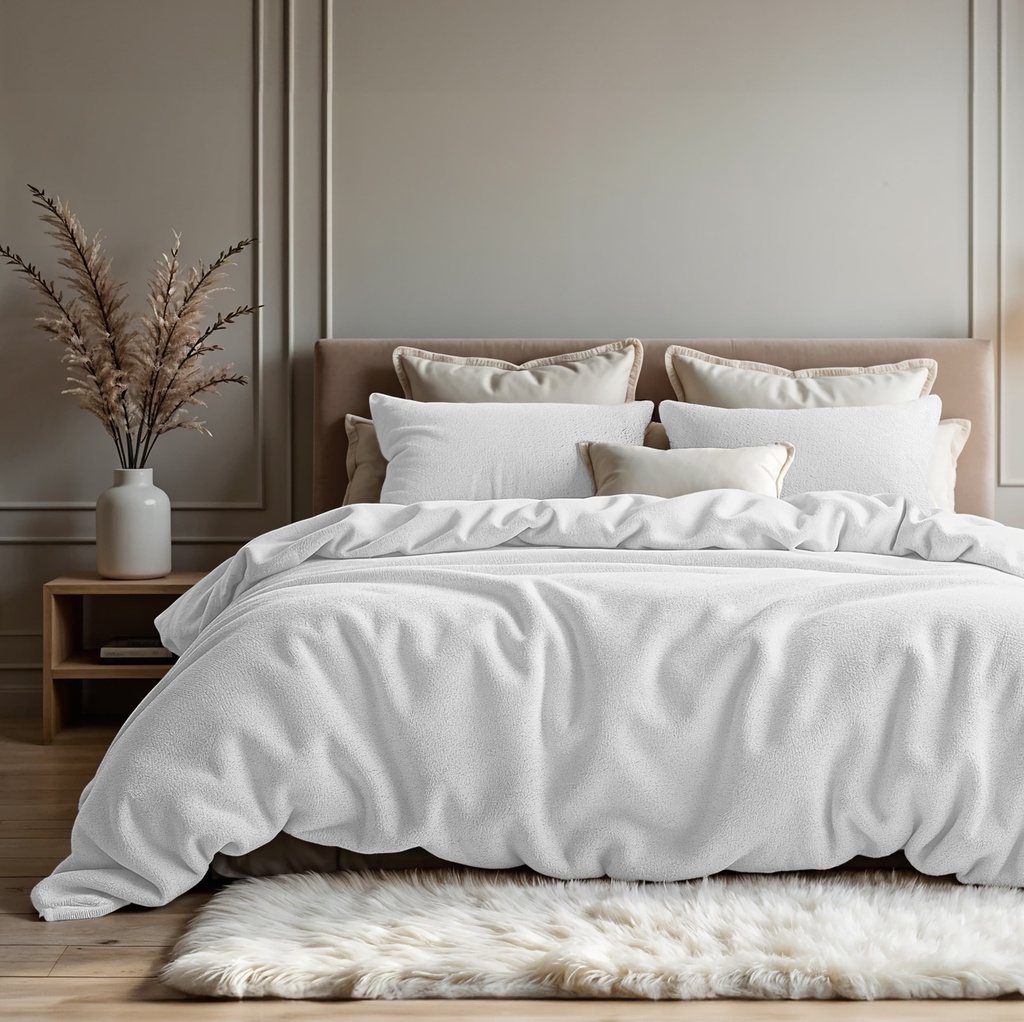 [17020192] POSTELJINA TEDDY COTTON WHITE  (140X200)