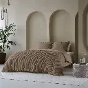 [17019799] LAZYBED ALL IN ONE RIB TEDDY TAUPE (140X200)