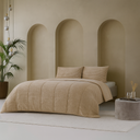 [17019789] LAZYBED ALL IN ONE RIB TEDDY BEIGE (140X200)
