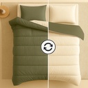 [17019807] LAZYBED ALL IN ONE CREAM-GREEN (140X200)