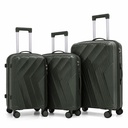 Olive Green Luggage Set Trio