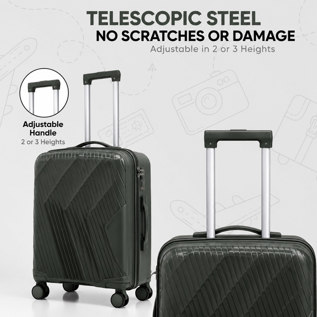 Telescopic Steel Luggage Collection