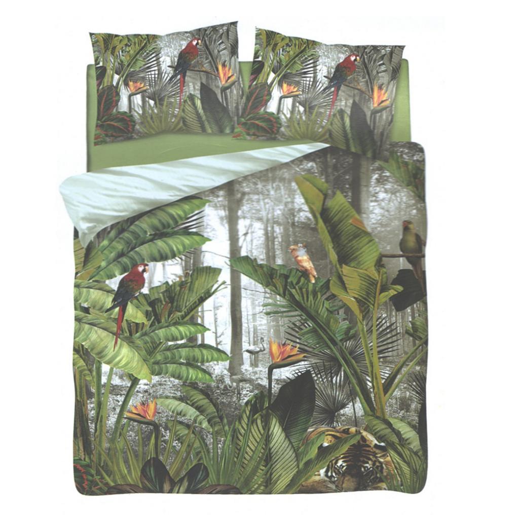 POSTELJNINA SATEN JUNGLE
