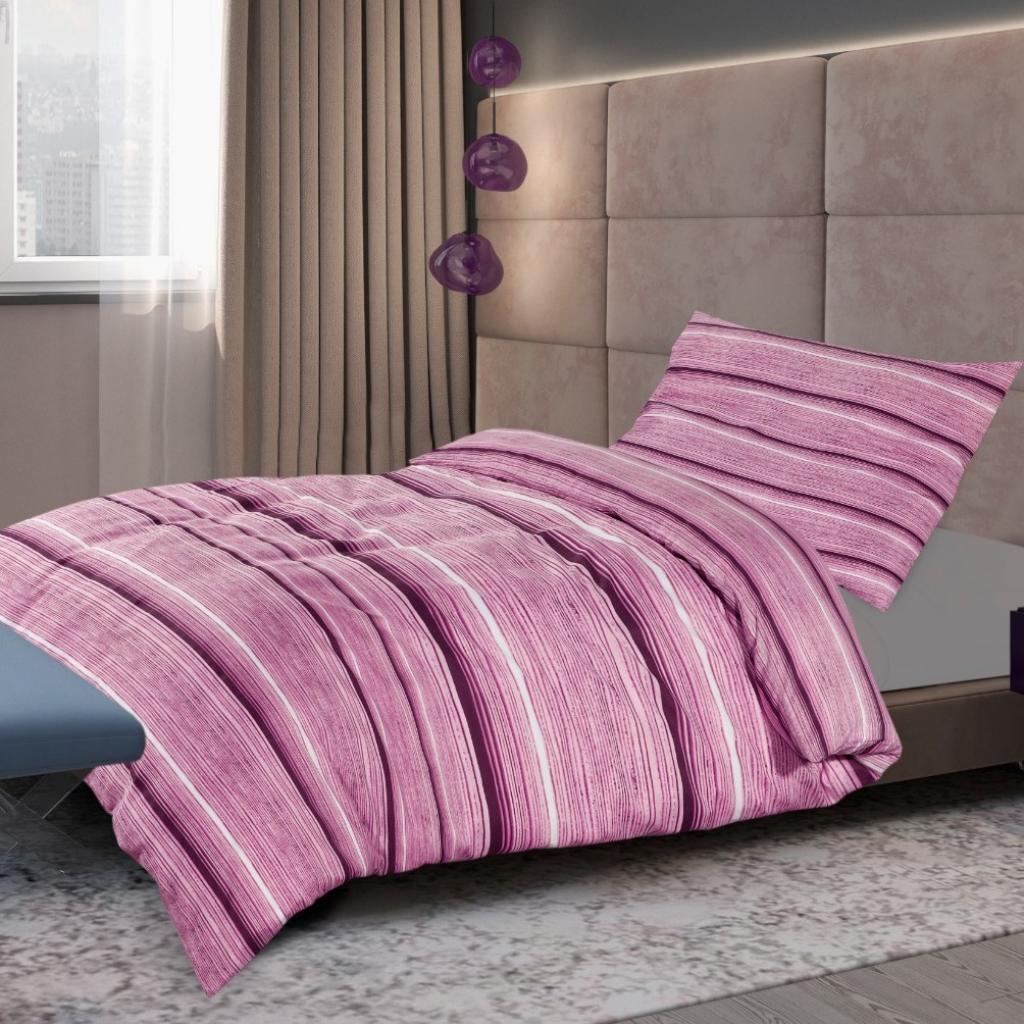 POSTELJNINA LILAC STRIPES