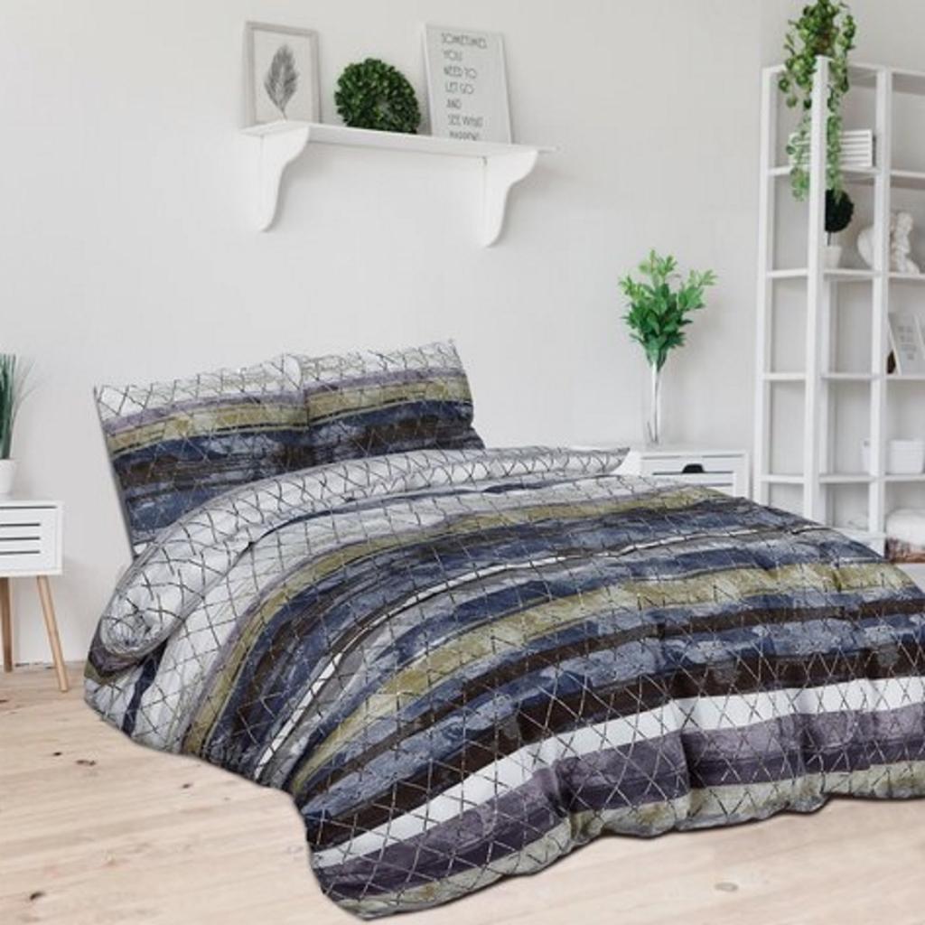 POSTELJNINA HEXA STRIPE