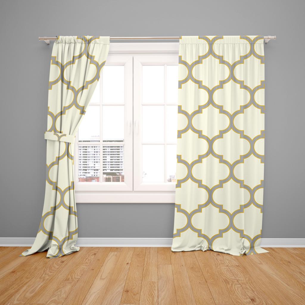KOMPLET 2 ZAVES MOROCCAN GREY