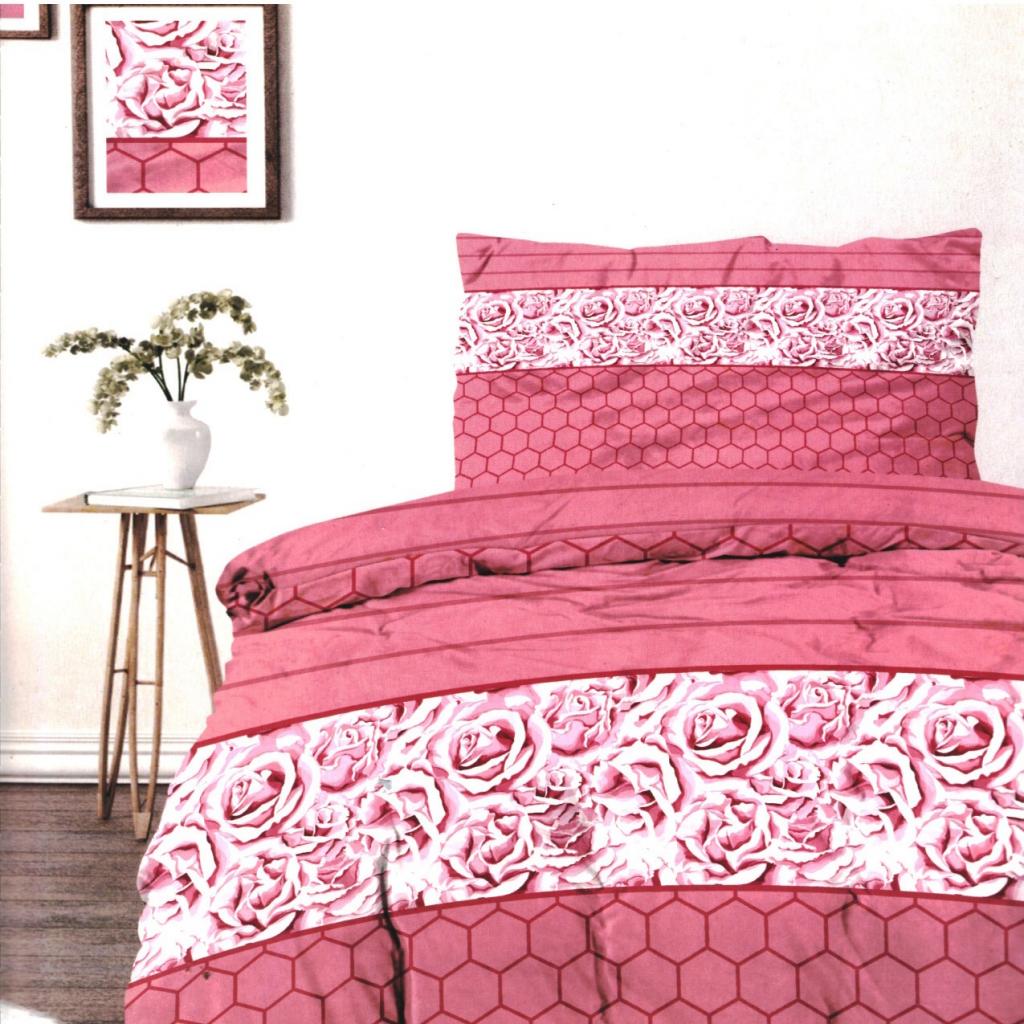 POSTELJNINA PINK ROSES