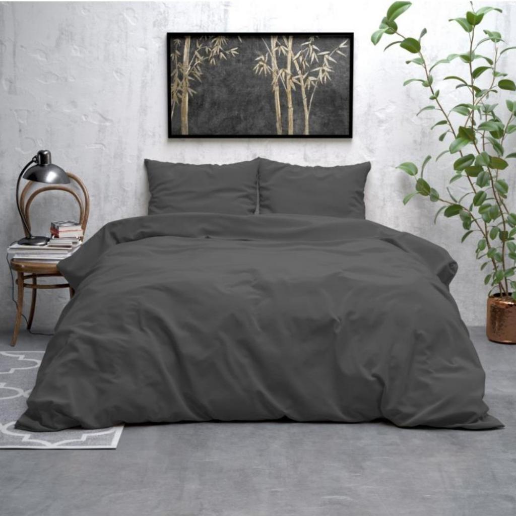 POSTELJNINA STONEWASH ANTHRACITE