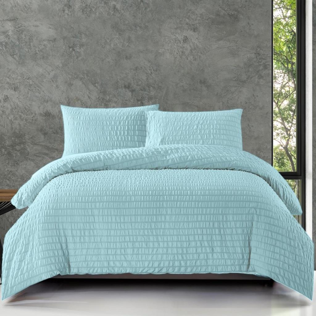 POSTELJNINA JACQUARD BABY BLUE