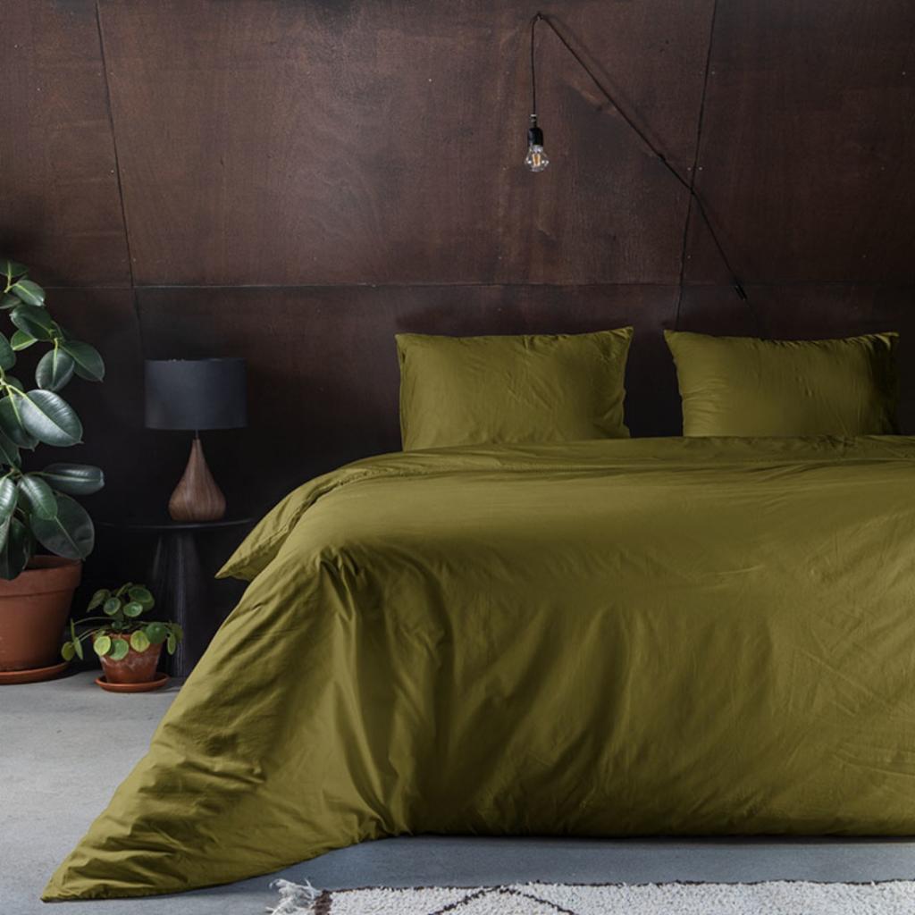 POSTELJNINA CRISPY UNI GREEN