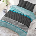 POSTELJNINA CURA TURQUOISE