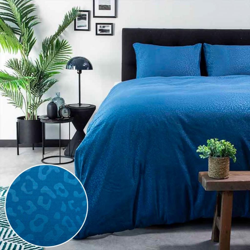 POSTELJNINE LEOPARD BLUE