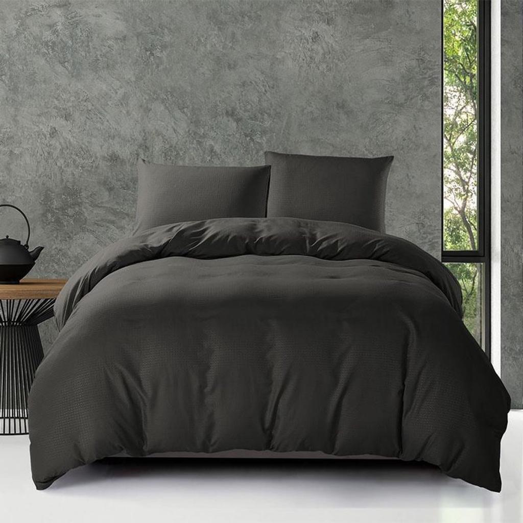 POSTELJNINA DOBBY ANTHRACITE
