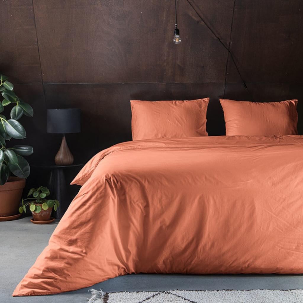 POSTELJNINA CRISPY ORANGE PINK