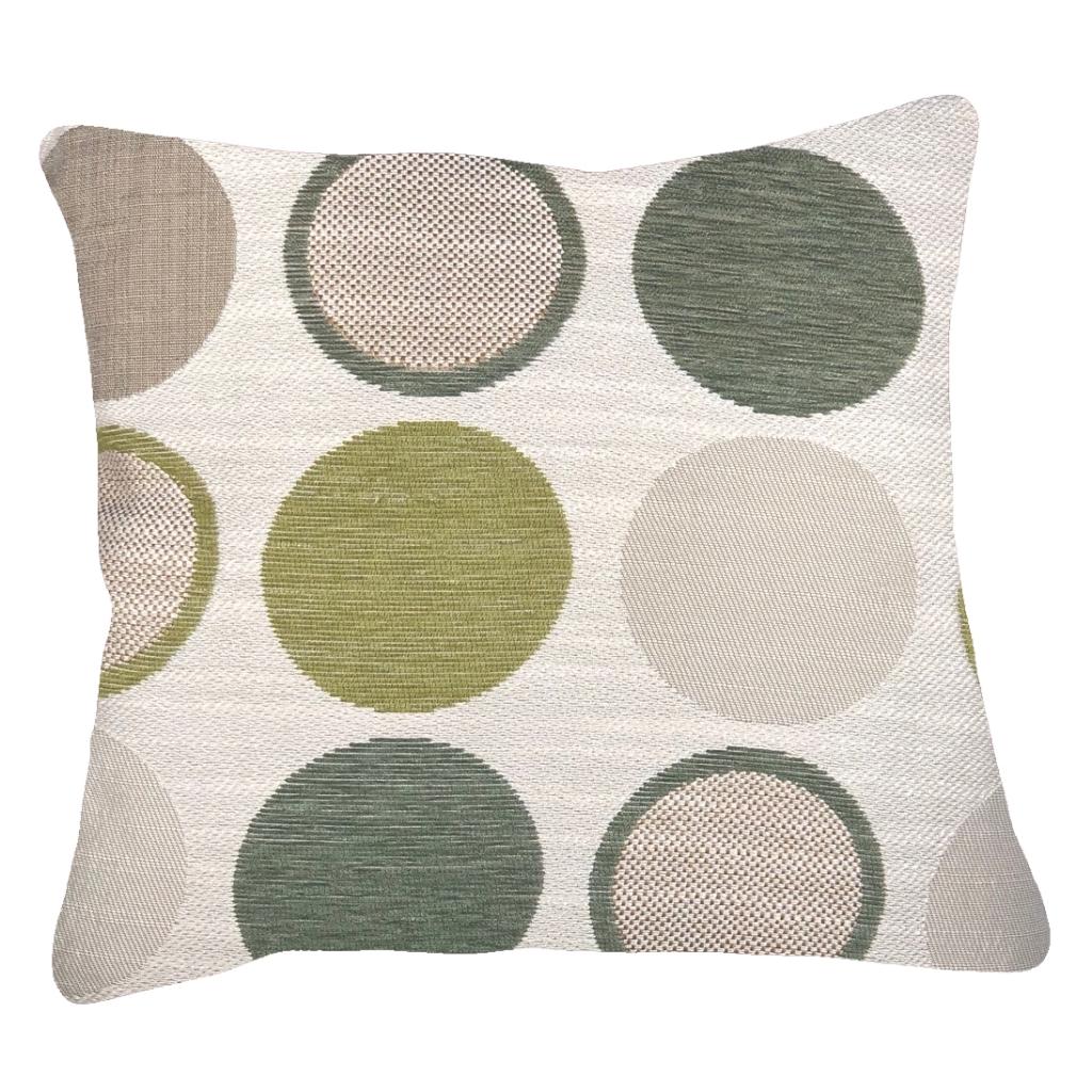 OKRASNA PREVLEKA ZA BLAZINO FASHION CIRCLES ZELENA 40/45X40/45
