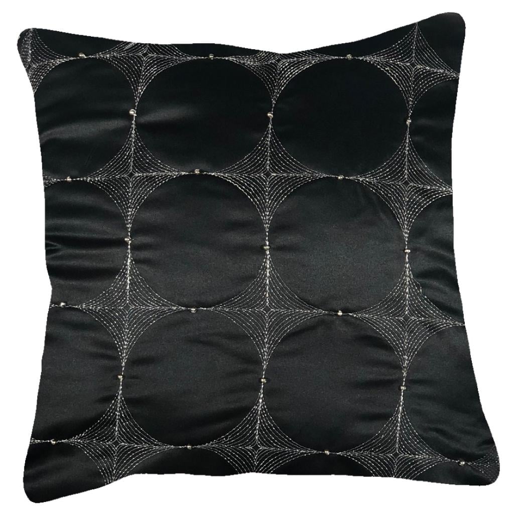OKRASNA PREVLEKA ZA BLAZINO EVA CIRCLES ČRNA 40/45X40/45
