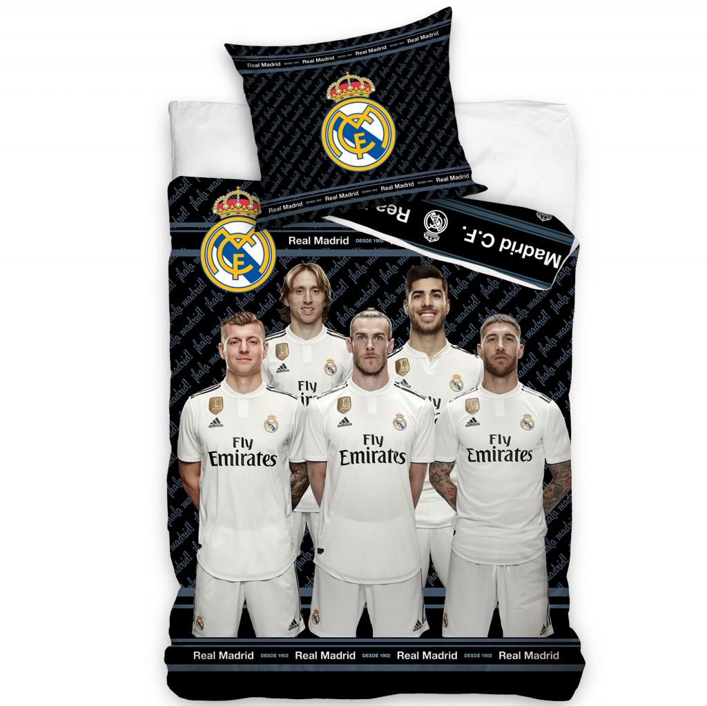 POSTELJNINA REAL MADRID ČRNA
