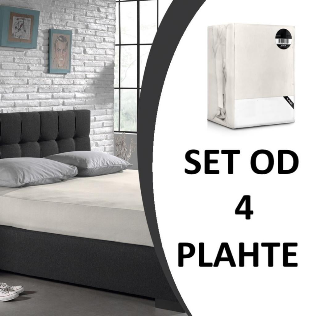 KOMPLET OD 4 PLATNO RJUHE KREM