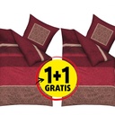 DVE POSTELJNINE FLANEL BORDEAUX