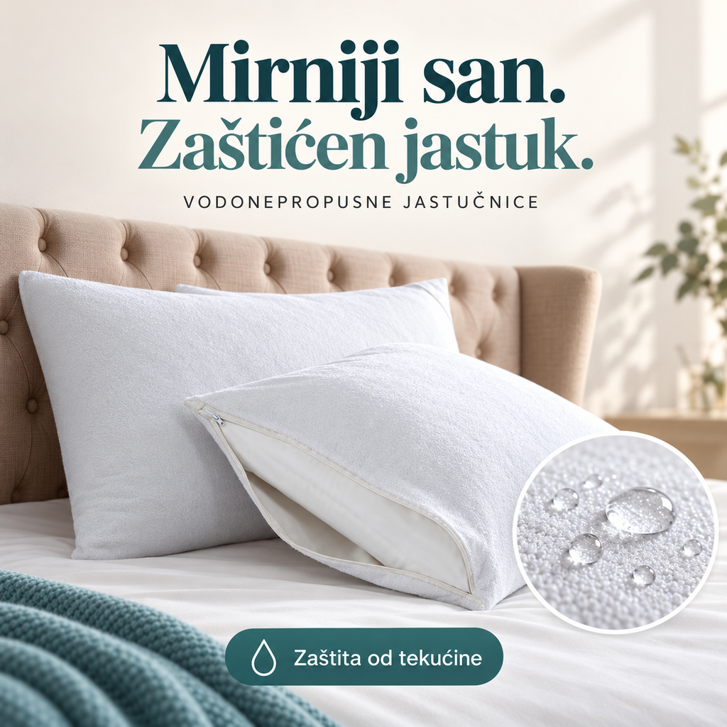 SET 2 NEPREMOČLJIVE PREVLEK ZA VZGLAVNIK