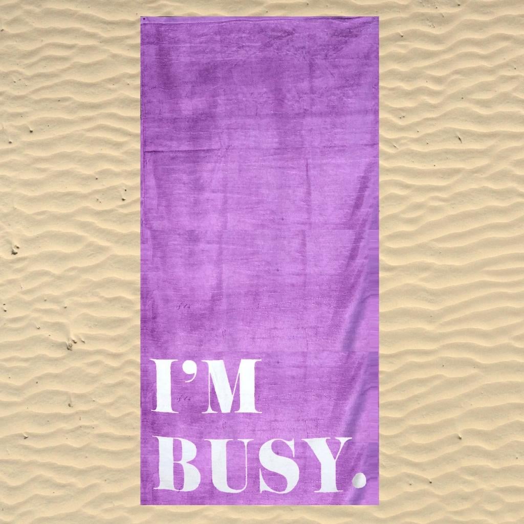 BRISAČA ZA NA PLAŽO I AM BUSY. LILA