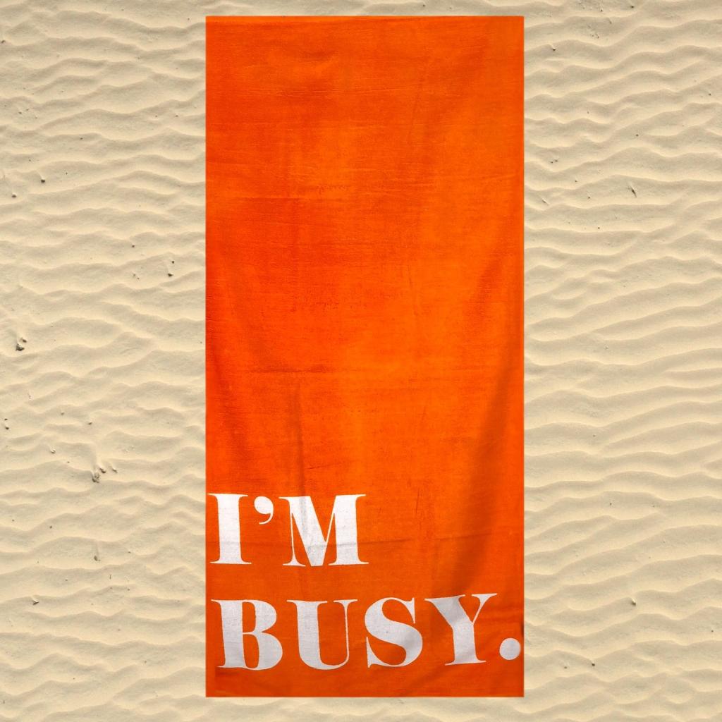 BRISAČA ZA NA PLAŽO I AM BUSY ORANGE