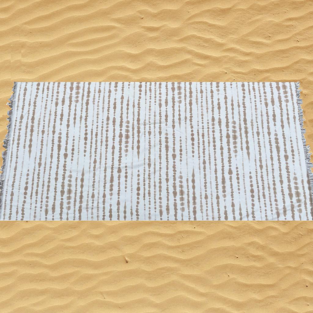 BRISAČA ZA NA PLAŽO SA RESICAMA BEŽ