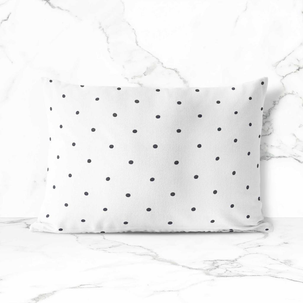 PREVLEKA ZA BLAZINO POLKA DOTS BELA 60X80