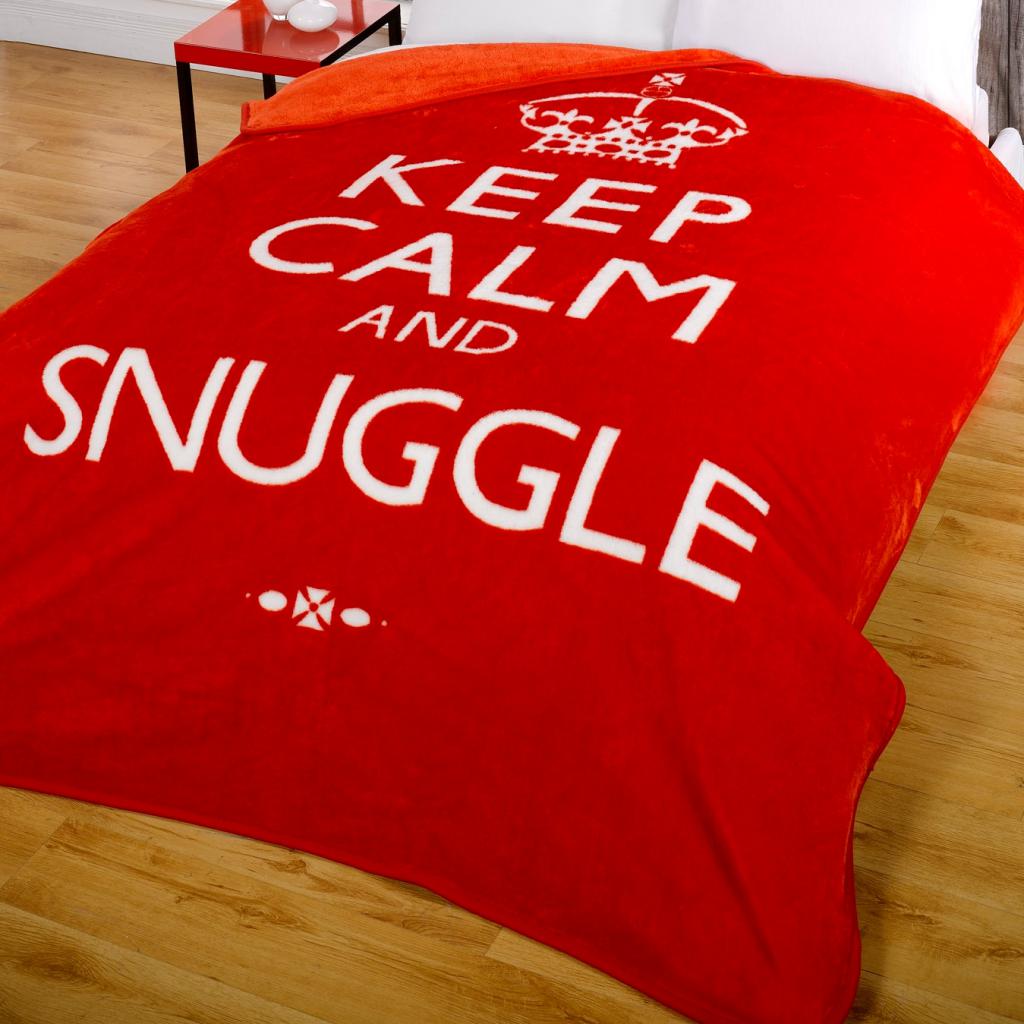 SOFT KEEP CALM ODEJA RDEČA