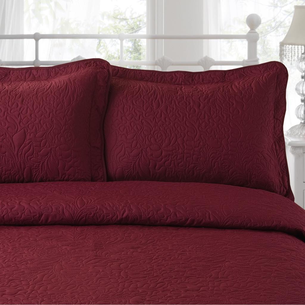 SET 2 PREVLEK ZA VZGLAVNIK ELEGANCE BORDO