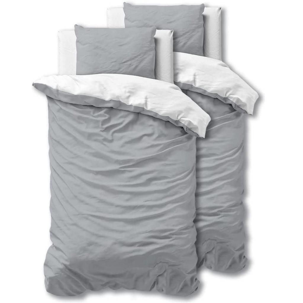 DVE POSTELJNINE TWO TONE GREY/WHITE