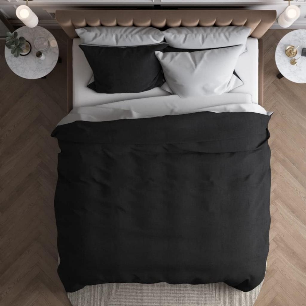 POSTELJNINA TWO TONE WHITE/BLACK