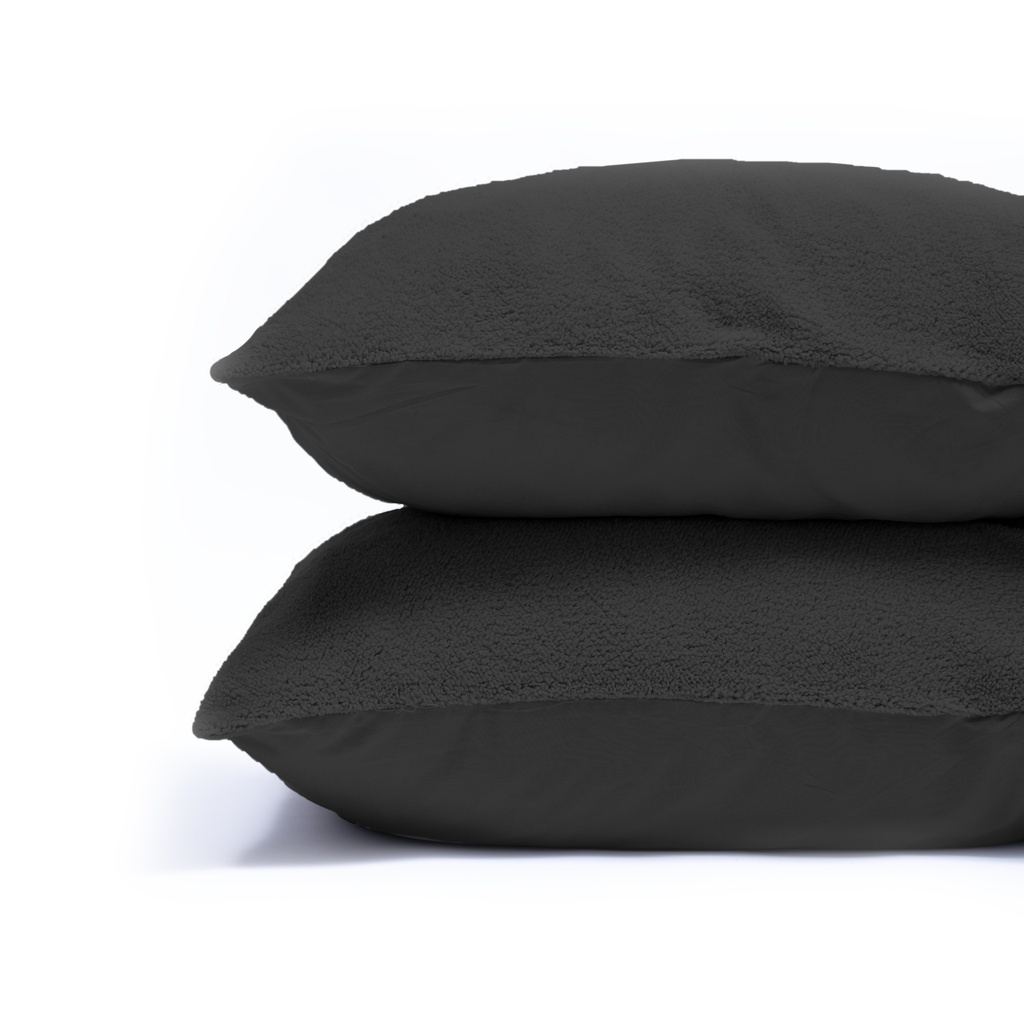 KOMPLET 2 PREVLEKE ZA VZGLAVNIKE TEDDY ANTHRACITE