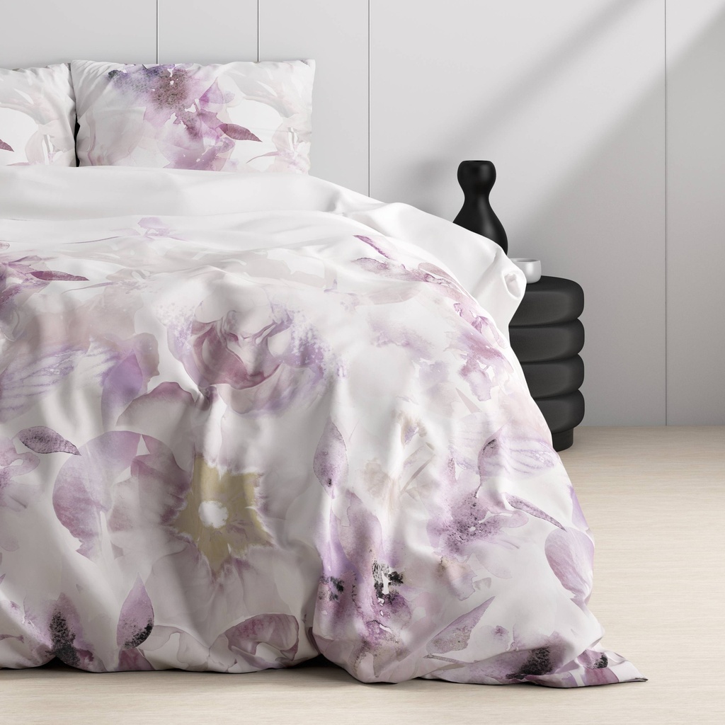 SATENASTA POSTELJNINA ELVIRA PURPLE