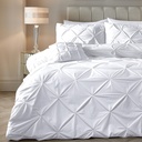 POSTELJNINA VELVET PINTUCK WHITE 