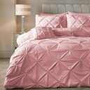 POSTELJNINA VELVET PINTUCK PINK 