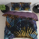 SATENASTA POSTELJNINA WILD MARINA NAVY 