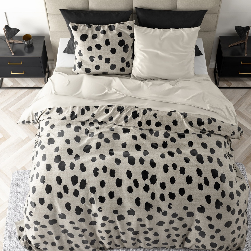 POSTELJNINA VELVET STIP WHITE 