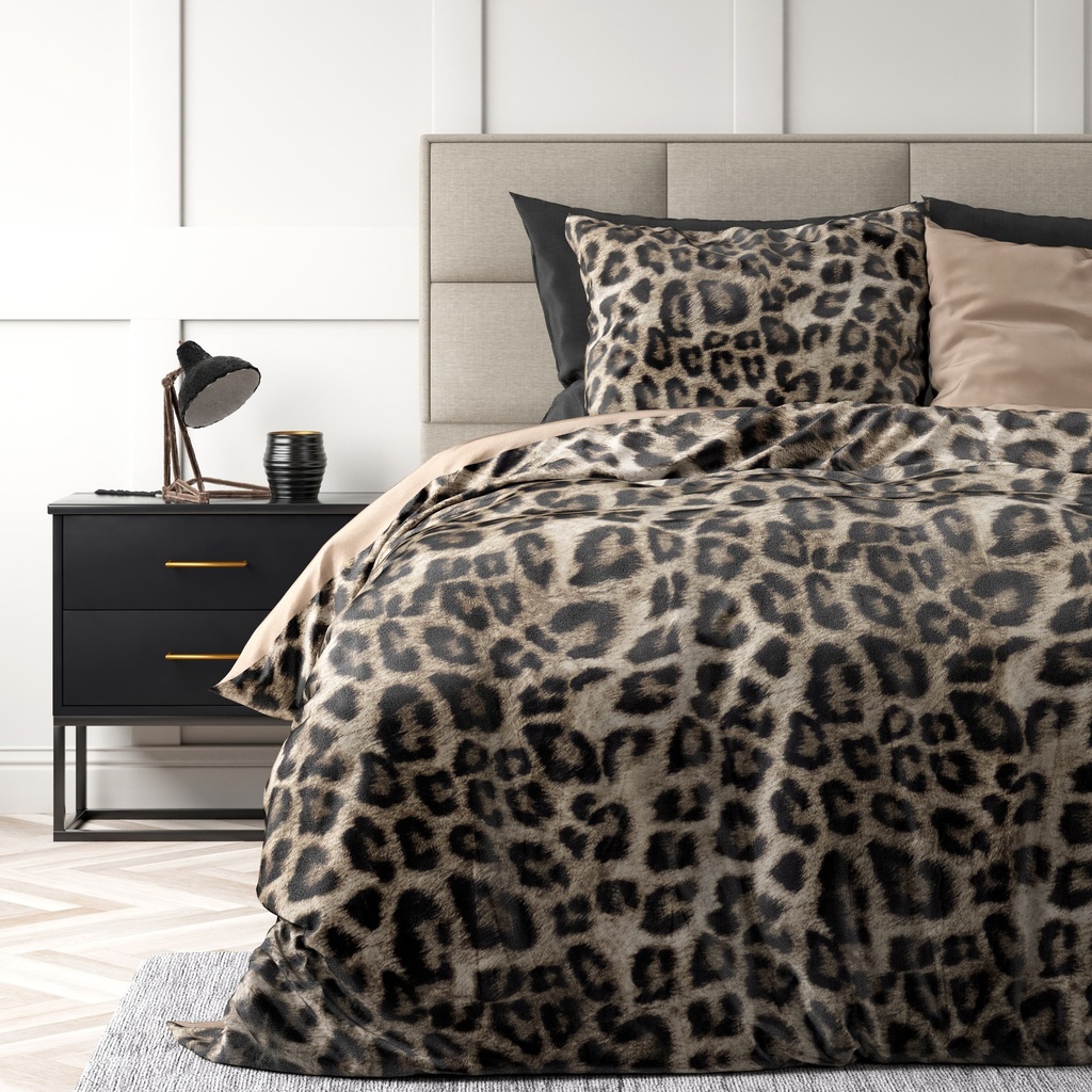 POSTELJNINA VELVET TIGER BROWN 