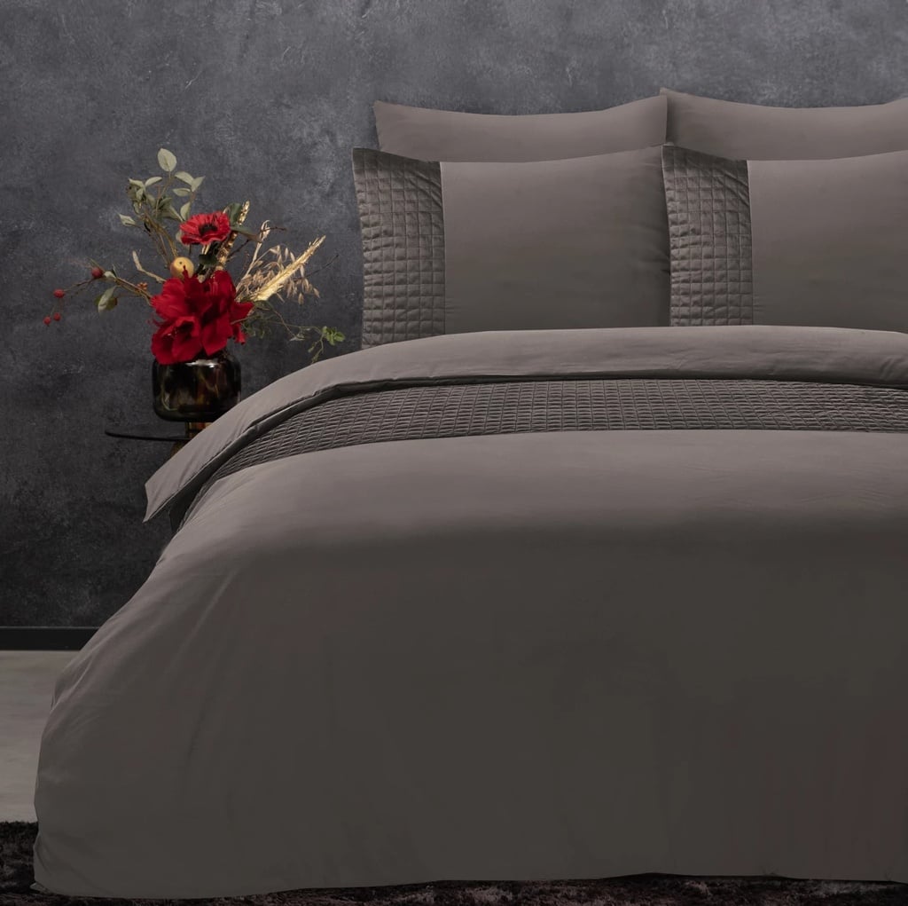 POSTELJNINA VELVET BAND TAUPE 