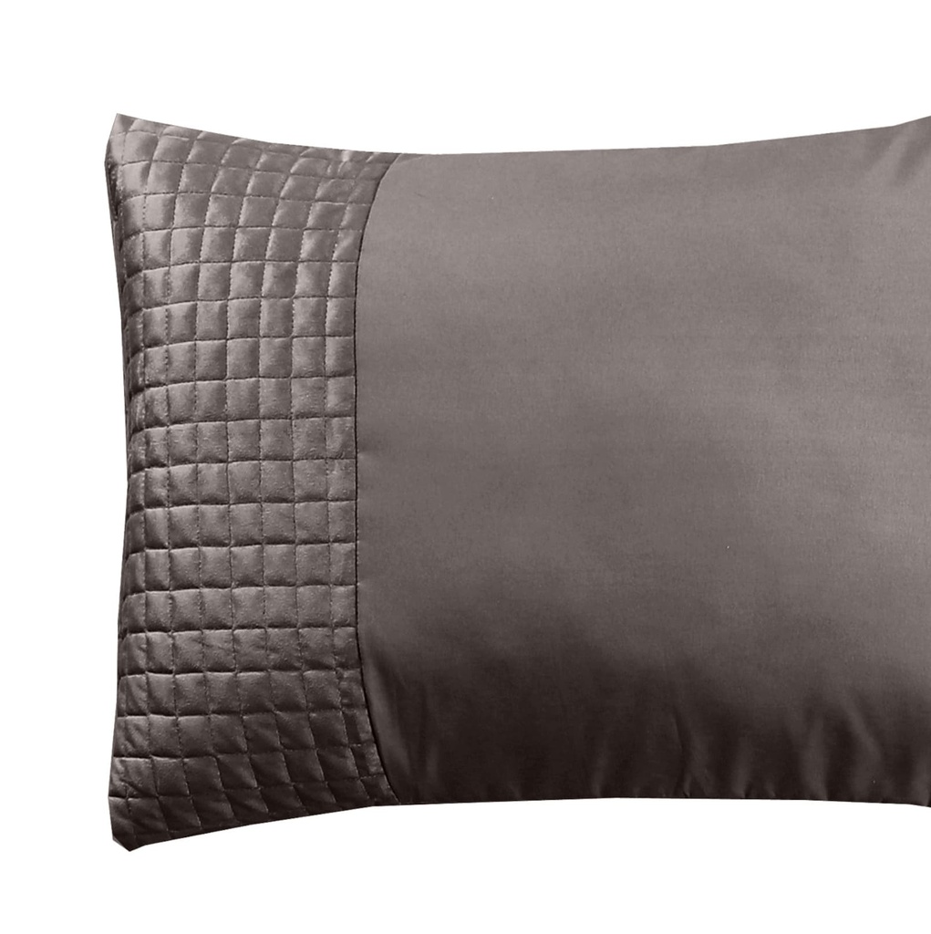 KOMPLET 2 PREVLEKE ZA VZGLAVNIKE VELVET BAND TAUPE 