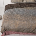 SATENASTA POSTELJNINA GRACE TAUPE 