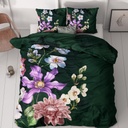 SATENASTA POSTELJNINA DEEPLY FLOWER MULTI 