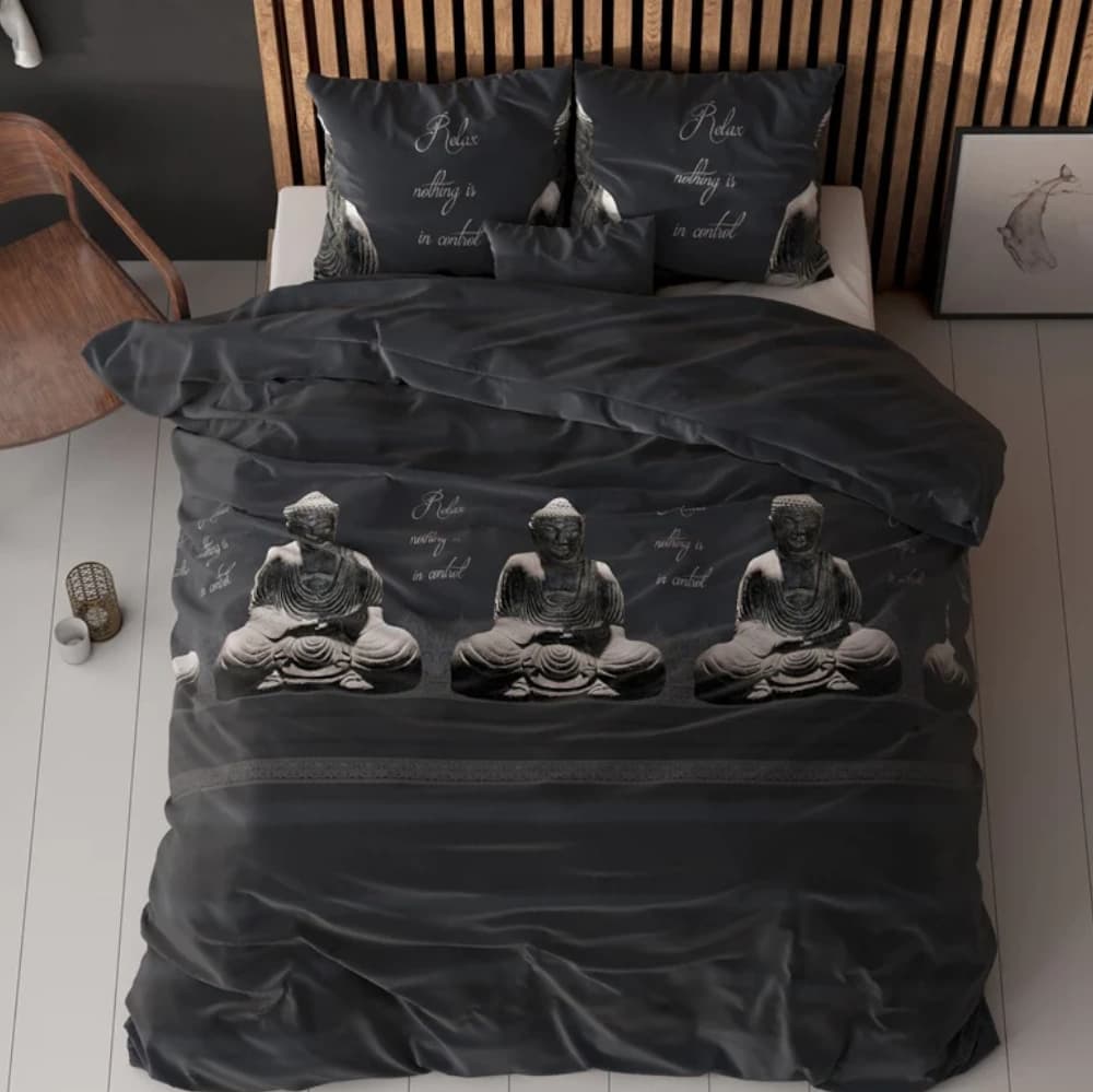 POSTELJNINA ELEGANCE BUDDHA ANTHRACITE 
